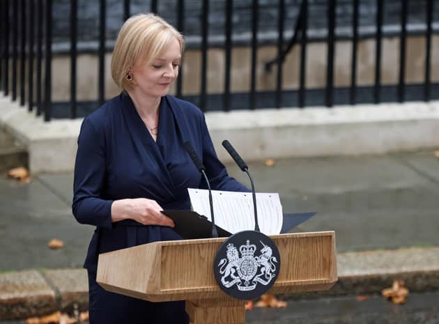 New Prime Minister Liz Truss outside 10 Downing Street, London, after meeting Queen Elizabeth II and accepting her invitation to become Prime Minister and form a new government. Picture date: Tuesday September 6, 2022.