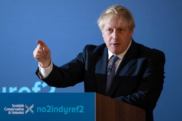 Prime Minister Boris Johnson may perform a U-turn over his longstanding opposition to a second referendum on Scottish independence (Picture: Dan Kitwood/Getty Images)