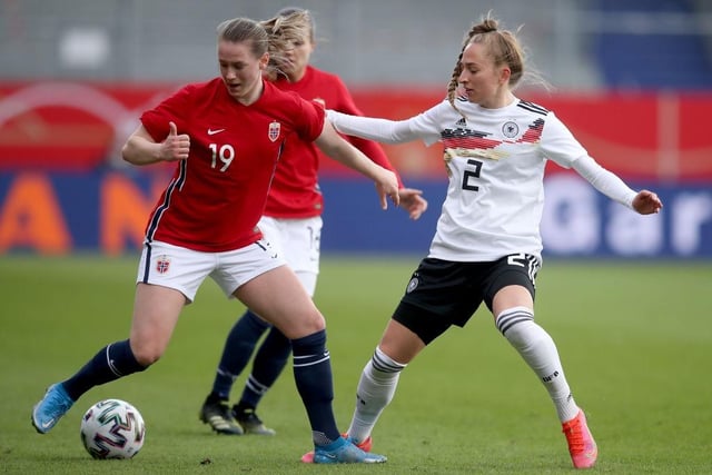 Another youngster tipped for stardom, another Norwegian international. Elisabeth Terland rose to prominence with her home town club at just 15-years-old, who spotted her talents from an early stage. Now 20, she hasn't quite hit the heights yet, but a strong past couple of years has seen her get into the Norway squad for Euro 2022, where it would be no surprise to see her realise her undoubted potential.