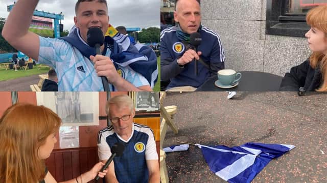 People in Glasgow react to the atmosphere of Euro 2020 as the first game kicked off.