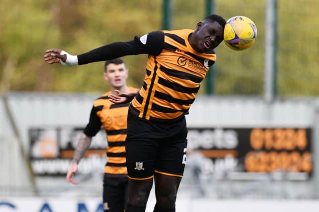 Fernandy Mendy in swapping cinch League One and Clackmannanshire, for Cameroon after his call-up for Guina-Bissau. (Picture: Michael Gillen)