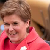 Nicola Sturgeon is all smiles at the ceremony to mark the official start the sixth session of the Scottish Parliament last October​​​​​