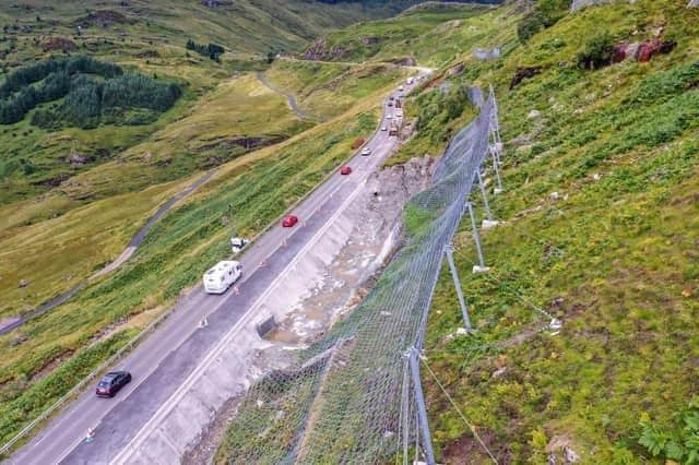 Catch-pits are designed to prevent tonnes of debris reaching the road. Picture: BEAR Scotland