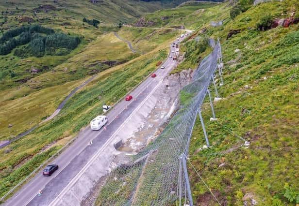 Catch-pits are designed to prevent tonnes of debris reaching the road. Picture: BEAR Scotland