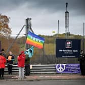 Anti-nuclear campaigners at Faslane on the Clyde in 2020 (Picture: Jeff J Mitchell/Getty Images)