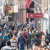 Shoppers in Princes Street, Edinburgh. Picture: Ian Georgeson/JP Resell