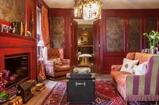 The Turret sitting room at The Witchery.