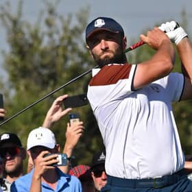 Jon Rahm will lead the way for Europe in the final-day singles in the 44th Ryder Cup in Rome. Picture: Andreas Solaro/AFP via Getty Images.