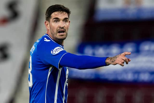 Kyle Lafferty is under investigation by Kilmarnock after a video emerged online appearing to show the ex-Rangers striker using sectarian language.  (Photo by Ross Parker / SNS Group)