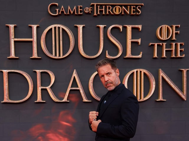 Paddy Considine, who plays King Viserys Targaryen, at the House of the Dragon premiere (Photo by Hollie Adams / AFP)