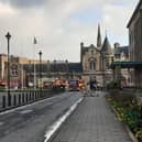 Roads around the former nightclub have been cordoned off, including the whole of the Town Square