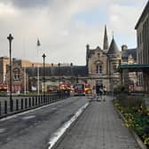 Roads around the former nightclub have been cordoned off, including the whole of the Town Square