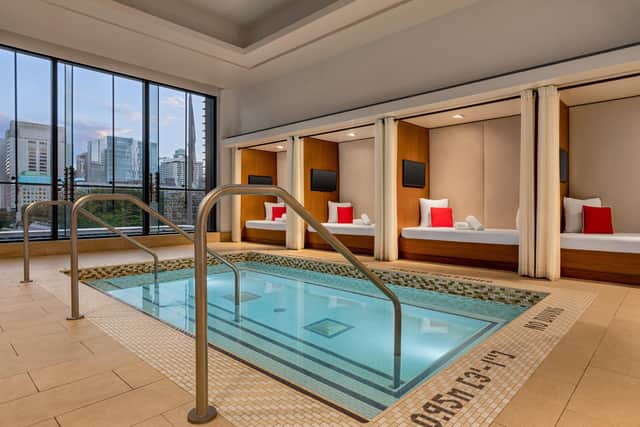A pool in the Shangri-La hotel's Miraj Hammam spa. Pic: Marcelo Barbosa