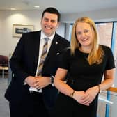 David Lindores, newly appointed as Eureka Solutions chief executive after a stint as technical director, and Gillian Livingstone, who moves from finance director to become chief operating officer. Picture: Helen Barrington