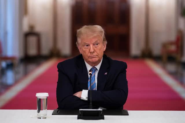 Donald Trump's populist tactics are increasingly being used by politicians in the UK (Picture: Jim Watson/AFP via Getty Images)