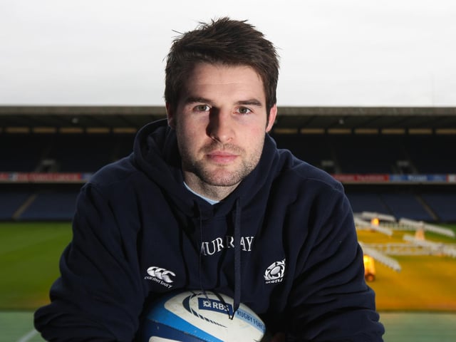 Scored Scotland's only try in Dublin, blasting through attempted tackles by Geordan Murphy and Paul O'Connell before stretching out an arm and dotting down. Won 38 caps and now based in France where he played for much of his career, for Montpellier, Castres and Bayonne.