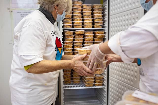 Empty Kitchens Full Hearts is currently providing lunch and dinner every day for more than 650 people in the Scottish capital. Picture: Kasia Sowinska
