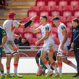 Edinburgh got the job done in Llanelli - but Grant Gilchrist's red card soured proceedings. Photo by Mark Lewis/Huw Evans/Shutterstock