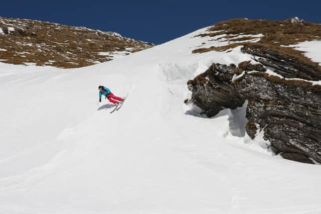 Jo Guest, getting away from it all on Meall Corannaich near Loch Tay PIC: Roger Cox