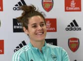 Scotland defender Jennifer Beattie joins us for episode two of our Women's Euro 2022 show (Photo by David Price/Arsenal FC via Getty Images)