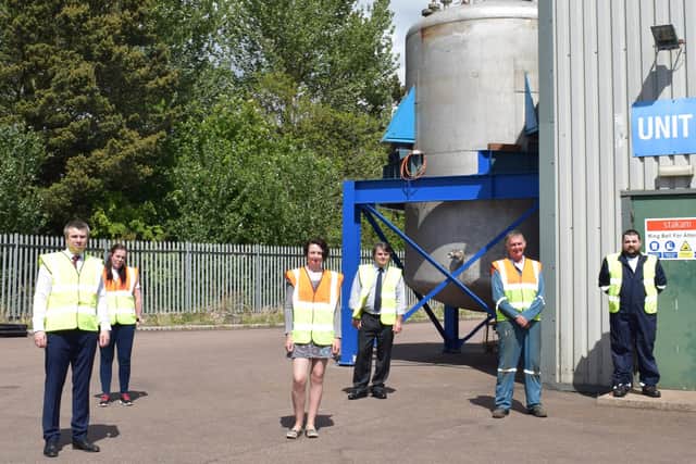 The Stakam team at Elliot Industrial Estate, Arbroath. Picture: contributed.