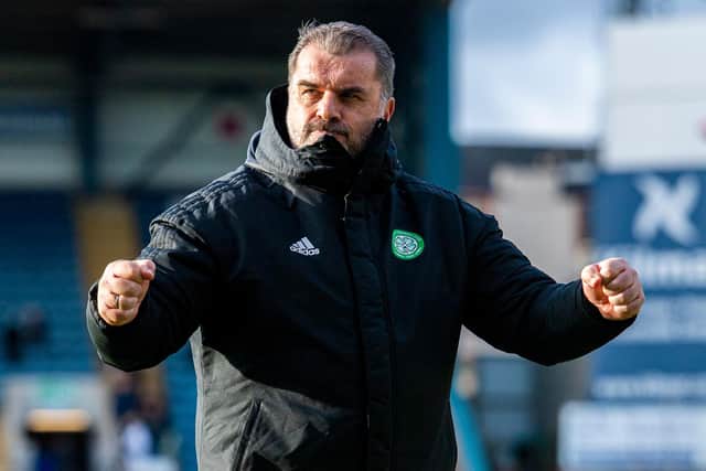 Ange Postecoglou guided Celtic to four wins and a draw during October. (Photo by Ross MacDonald / SNS Group)