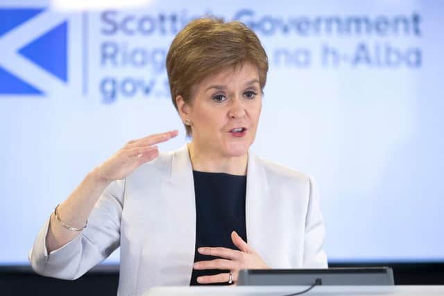 Fist Minister Nicola Sturgeon. (Photo by Jane Barlow-WPA Pool/Getty Images)
