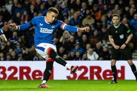 James Tavernier missed a penalty in Rangers' 3-2 win over Partick Thistle. (Photo by Alan Harvey / SNS Group)