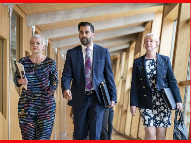 Scotland's First Minister Humza Yousaf with Justice and Home Affairs Minister Angela Constance (left) and Deputy First Minister Shona Robison (right) arrive for First Minster's Questions (FMQ's) at the Scottish Parliament this week. Susan Dalgety queries the capabilities of Scotland's elected representatives ahead of the 25th anniversary of the reconvening of the Scottish Parliament. Jane Barlow/PA Wire