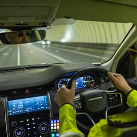 An emergency support vehicle passing through one of the two Mersey road tunnels in Liverpool. Picture: Leon Britton Photography