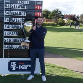 Michael Stewart was a recent winner on the PGA EuroPro Tour in the Eagle Orchid Scottish Masters at Leven. Picture: Matt Lynch