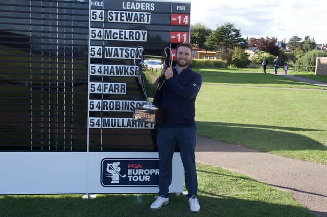 Michael Stewart was a recent winner on the PGA EuroPro Tour in the Eagle Orchid Scottish Masters at Leven. Picture: Matt Lynch