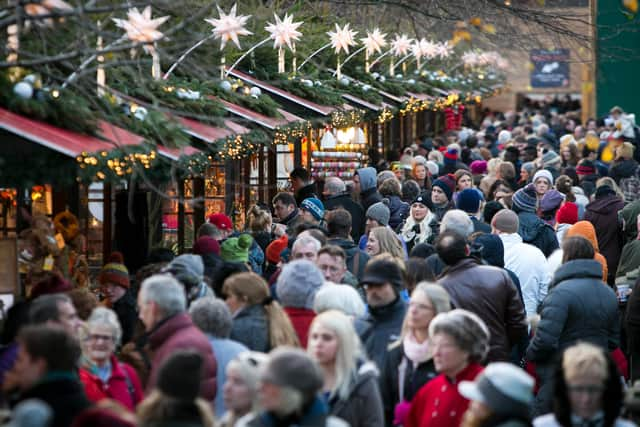 More than 2.6 million people flocked to Edinburgh's Christmas market in and around East Princes Street Gardens last winter. Picture: Lloyd Smith