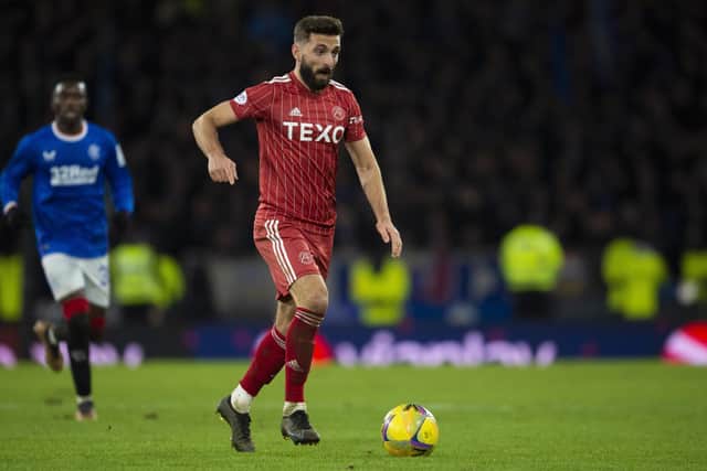 Graeme Shinnie has already had a positive impact having returned to the Dons on loan. (Photo by Ross MacDonald / SNS Group)