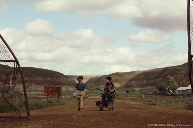 Two children discover their grandfather's mysterious past in Ghostbuster's Afterlife. Photo: CTMG 2021.