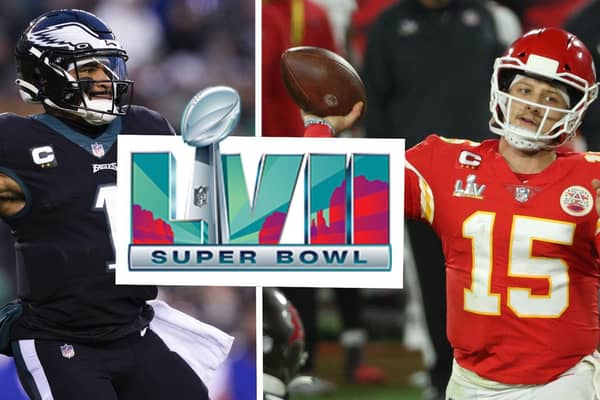 Jalen Hurts of the Philadelphia Eagles will take on Patrick Mahomes and the Kansas City Chiefs.