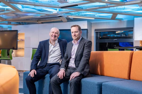From left: Aurora CEO Douglas Duguid and SNIB executive director Jimmy Williamson. Picture: Michal Wachucik/Abermedia.
