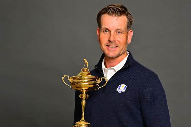 Henrik Stenson has been appointed as Europe's Ryder Cup captain for the 2023 match in Rome and is the first Swede to hold the post. Picture: Getty Images