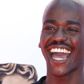 Ncuti Gatwa, cast as the new Doctor Who, pictured at the BAFTA Television awards on May 8, 2022 (Photo by Tristan Fewings/Getty Images)