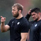 Former England captain Chris Robshaw has apologised for his conduct while with the Barbarians.