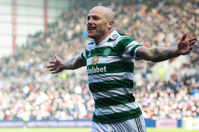 Celtic's Aaron Mooy has been ruled out of Saturday's match against Hibs. (Photo by Craig Foy / SNS Group)