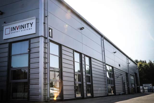 Global tech firm Invinity manufactures vanadium flow batteries at its Bathgate plant, in West Lothian