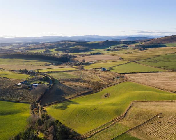 An agricultural property with a mix of permanent pasture and rough grazing in Aberdeenshire - advertised for sale at offers over £875,000 - changed hands for almost £1.2 million earlier this year
