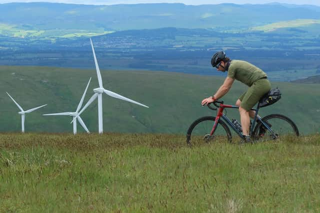 Mark Beaumont said some of the spectacular views were "hard won". Picture: Markus Stitz