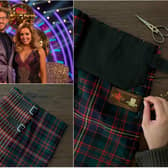 Emma Wilkinson, of Gordon Nicolson Kiltmakers, made the kilt for JJ Chalmers on tonight's Strictly Come Dancing show.