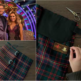 Emma Wilkinson, of Gordon Nicolson Kiltmakers, made the kilt for JJ Chalmers on tonight's Strictly Come Dancing show.