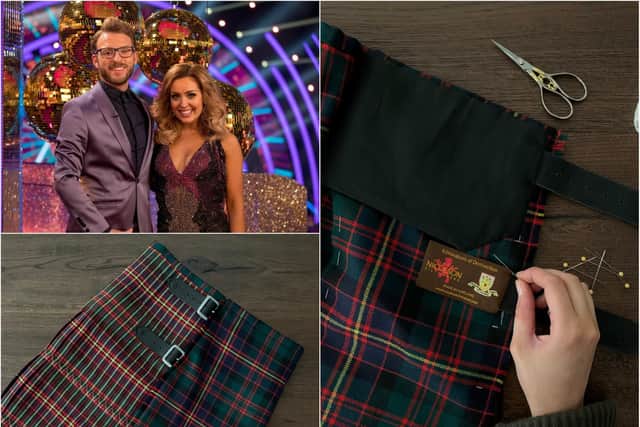 Emma Wilkinson, of Gordon Nicolson Kiltmakers, made the kilt for JJ Chalmers on tonight's Strictly Come Dancing show.