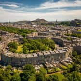 A drone image captures fully the stunning Moray Place Grade-A listed buildings
Pic: Knight Frank