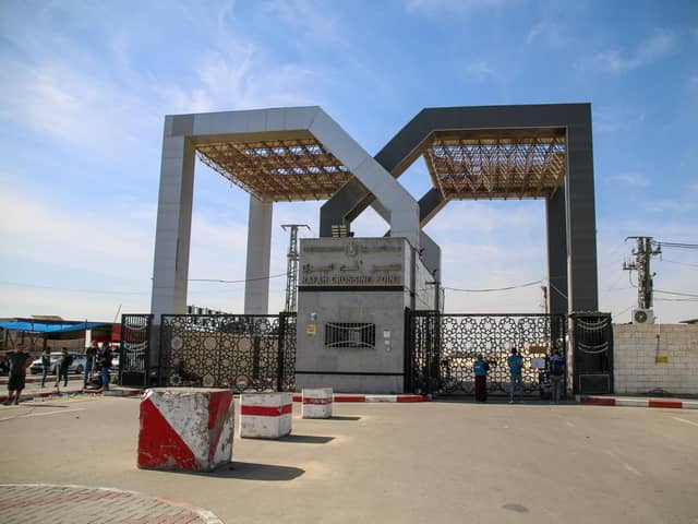 The Rafah crossing has been closed to all but a small number of aid trucks since the conflict broke out on 7 October.