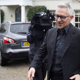 Match Of The Day host Gary Lineker leaves his home in London on Friday before him being standing down was announced.